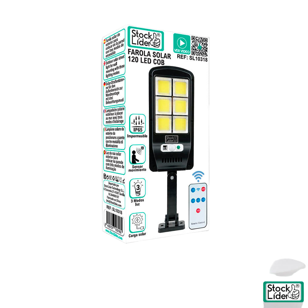 Farola solar 120 LED COB